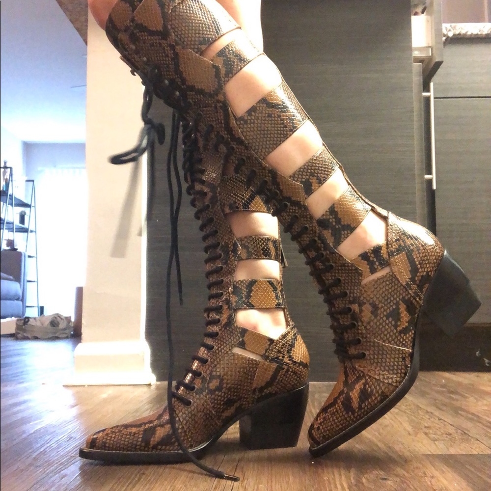 Chloe Python Boot - image 1